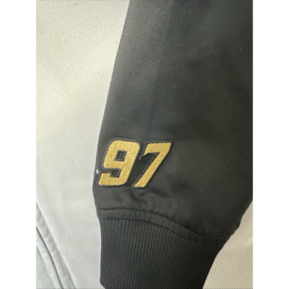 Vintage Nascar Team Caliber Kurt Busch 97 Jacket Size Large Gray Black - Picture 4 of 12
